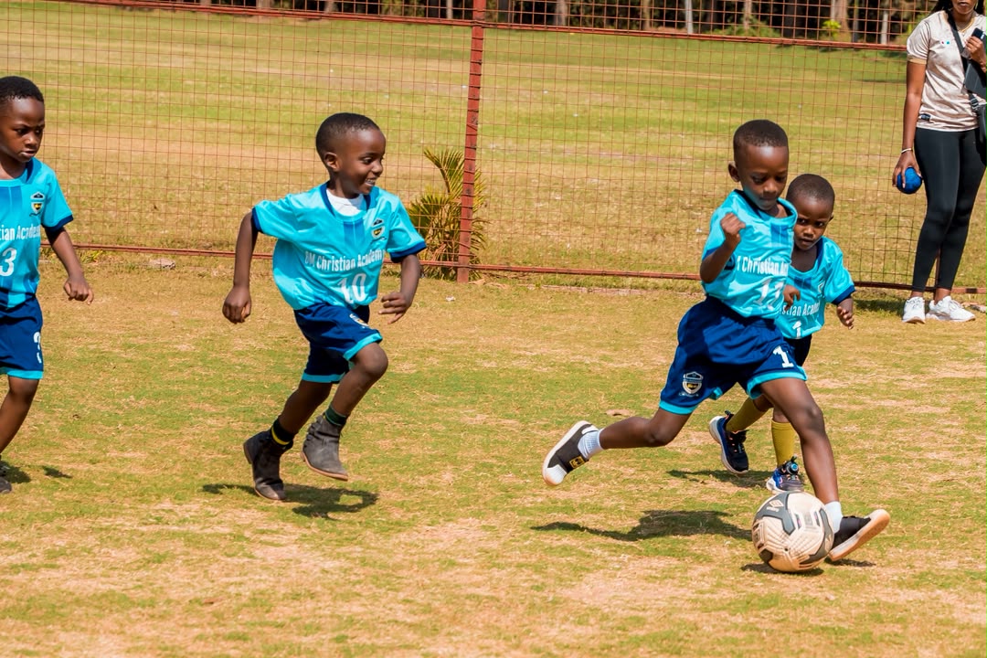 Students Playing Football